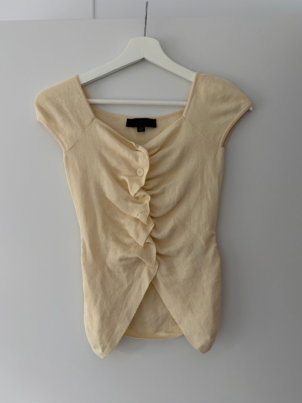 Zara Ruched Knit Top - Picture 6 of 10